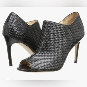 Cole Haan Annabel Weave Black booties